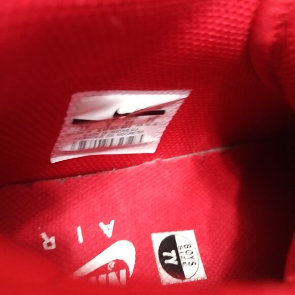 Nike Air Force 1 Mid GS Gym Red Suede 314195-603 Size US 7Y Athletic Sneaker - Picture 9 of 11